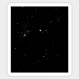 New Space really Space black an white art Sticker